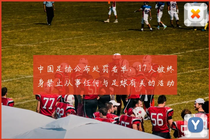 中国足协公布处罚名单，17人被终身禁止从事任何与足球有关的活动
